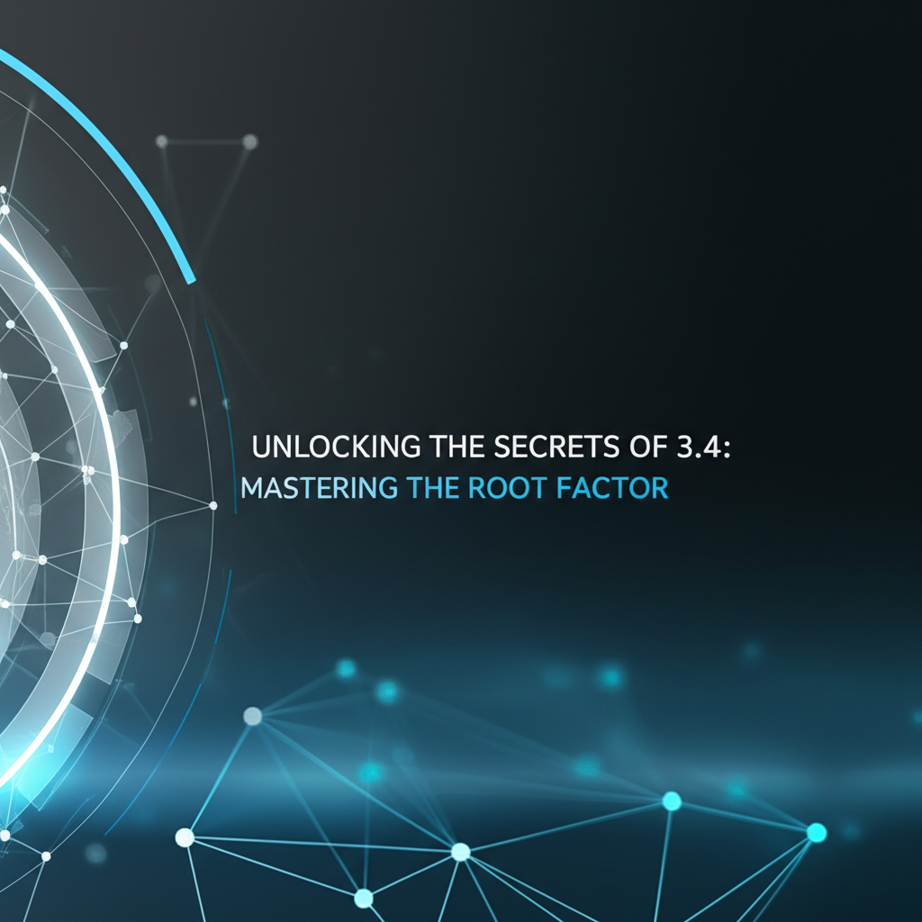 Unlocking the Secrets of 3.4 Mastering the Root Factor