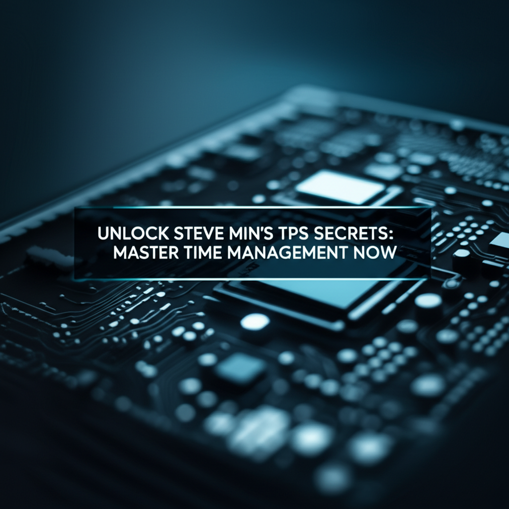 Unlock Steve Min's TPS Secrets: Master Time Management Now