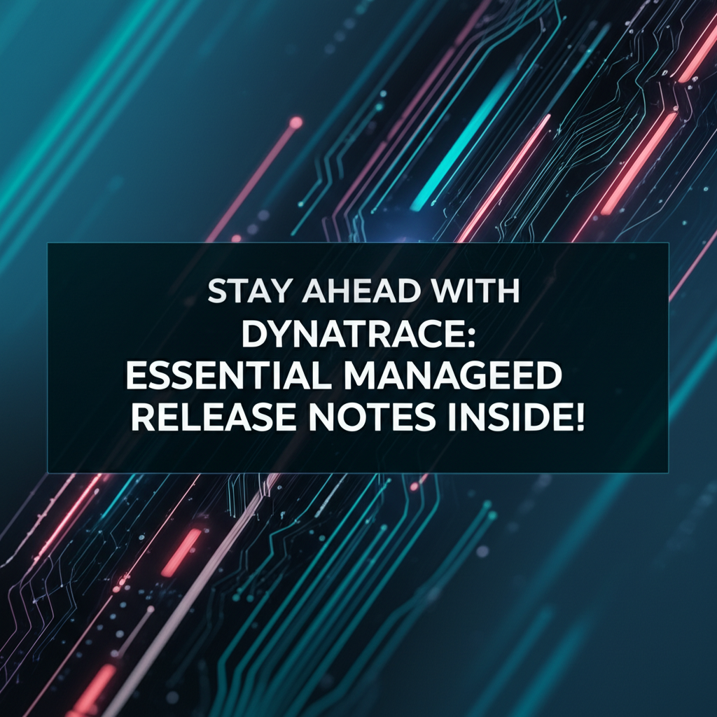 Dynatrace Managed Release Notes