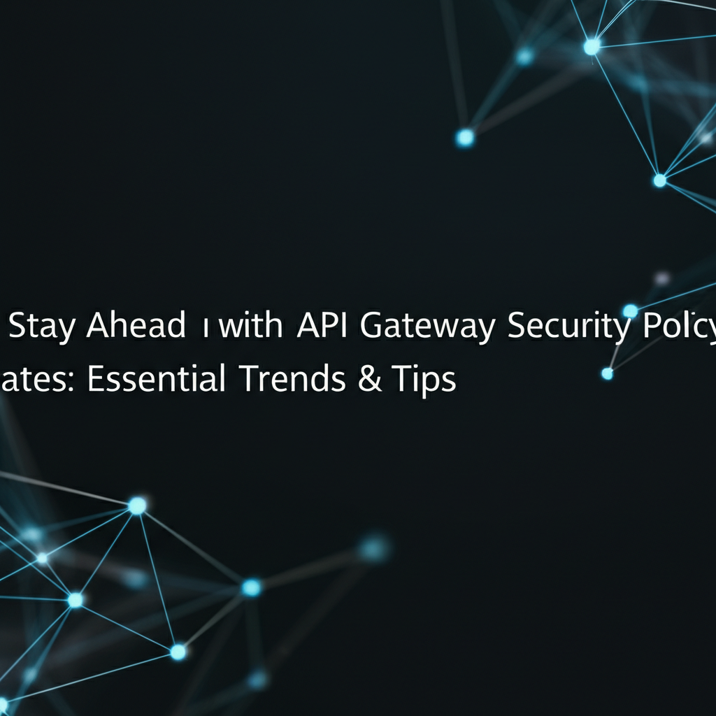 Stay Ahead with API Gateway Security Policy Updates: Essential Trends ...