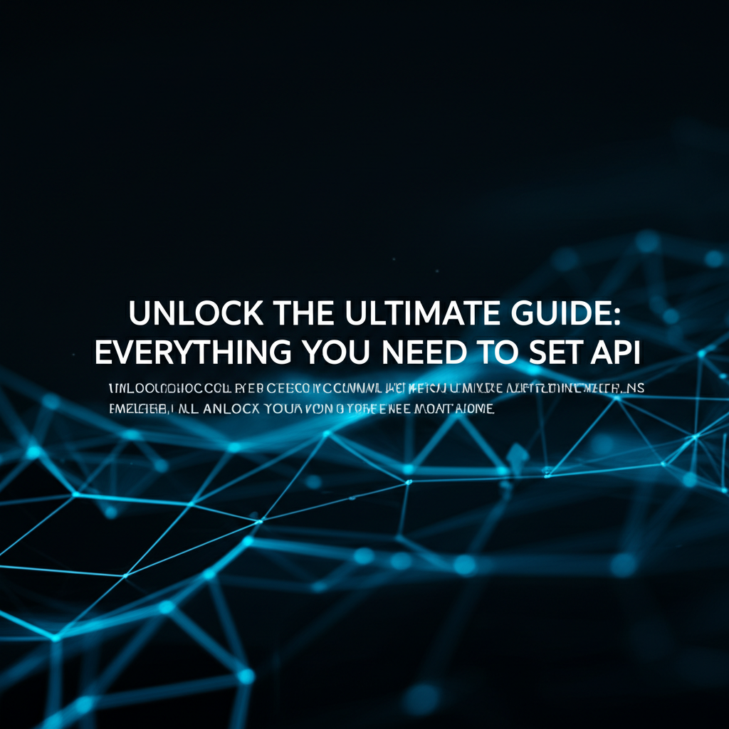 Unlock the Ultimate Guide: Everything You Need to Set Up an API