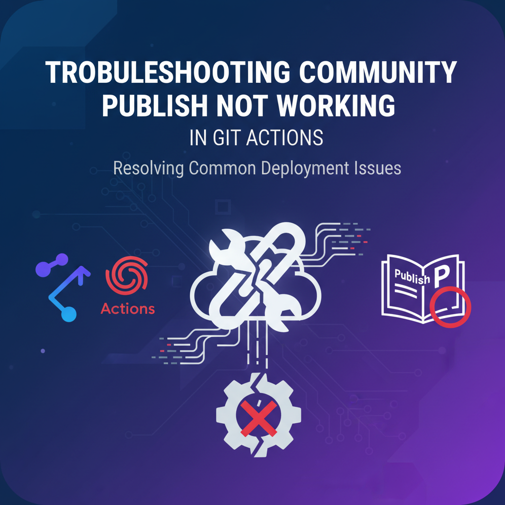 Troubleshooting Community Publish Not Working in Git Actions