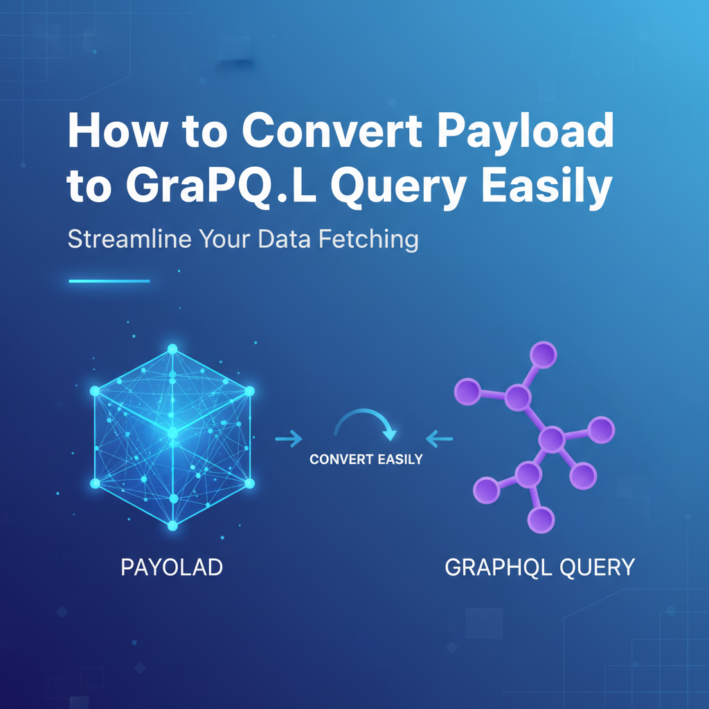 How to Convert Payload to GraphQL Query Easily