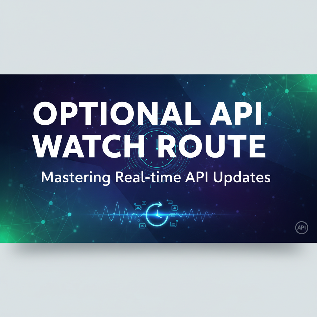 Auto Watch Api Optional API Watch Route: Mastering Real-time API Updates