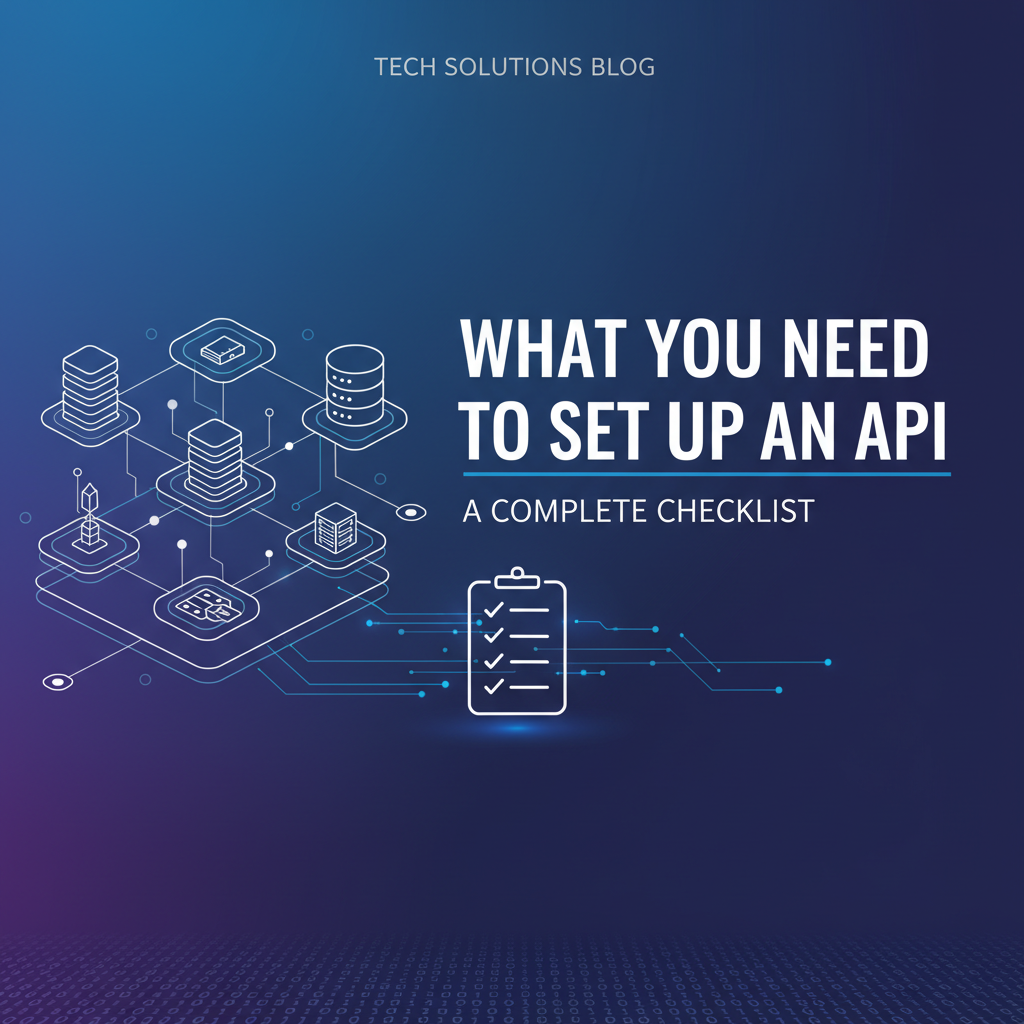 What You Need to Set Up an API: A Complete Checklist