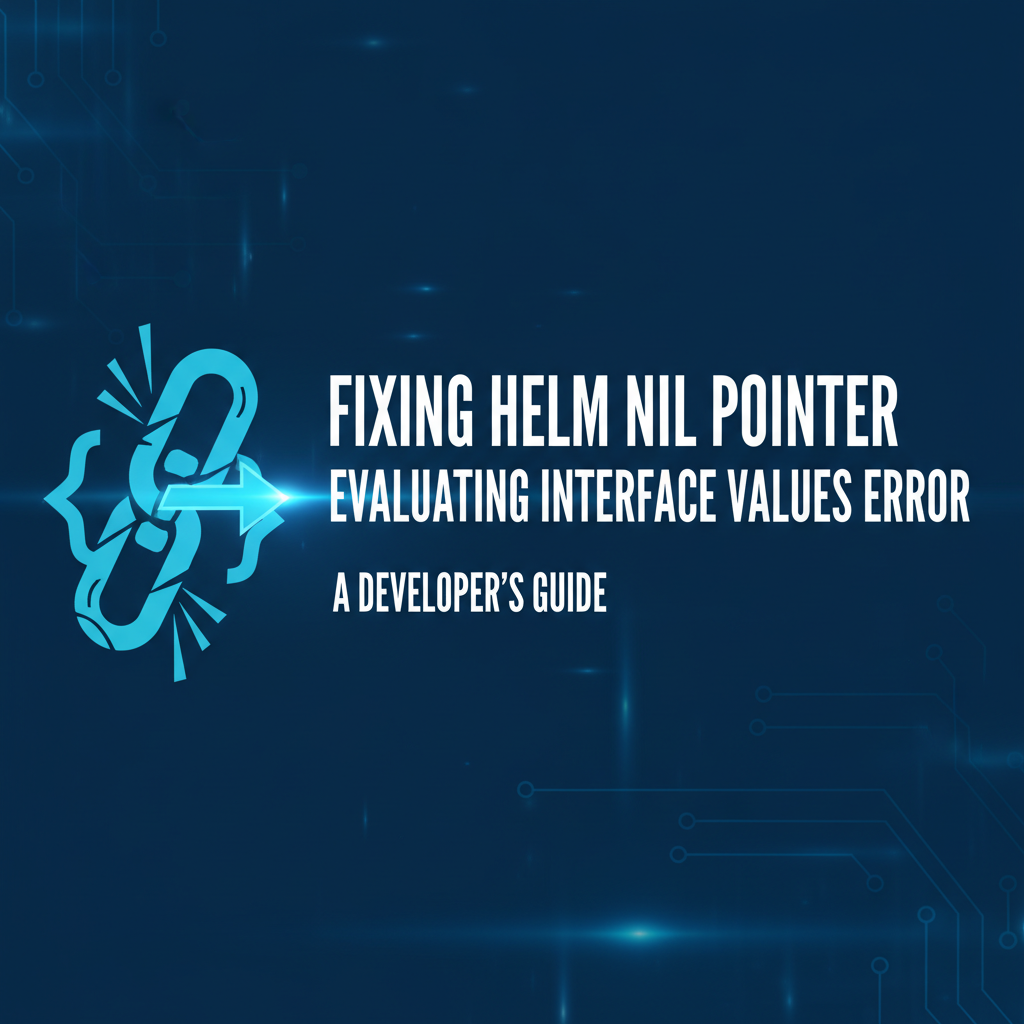 Fixing Helm Nil Pointer Evaluating Interface Values Error