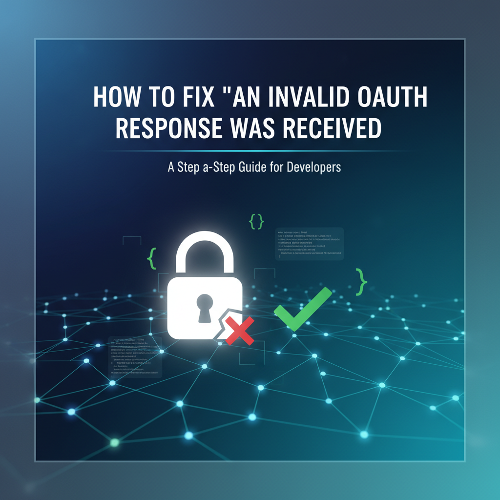 How To Fix An Invalid OAuth Response Was Received how-to-fix-an-invalid-oauth-response-was-received