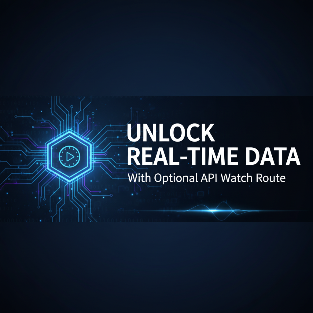 True Time Api Unlock Real-time Data with Optional API Watch Route