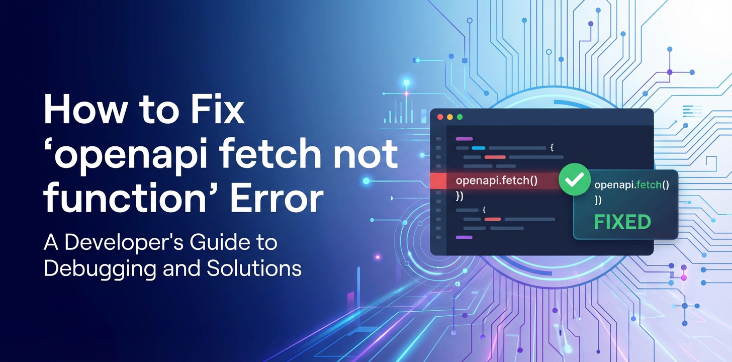 How to Fix 'openapi fetch not a function' Error