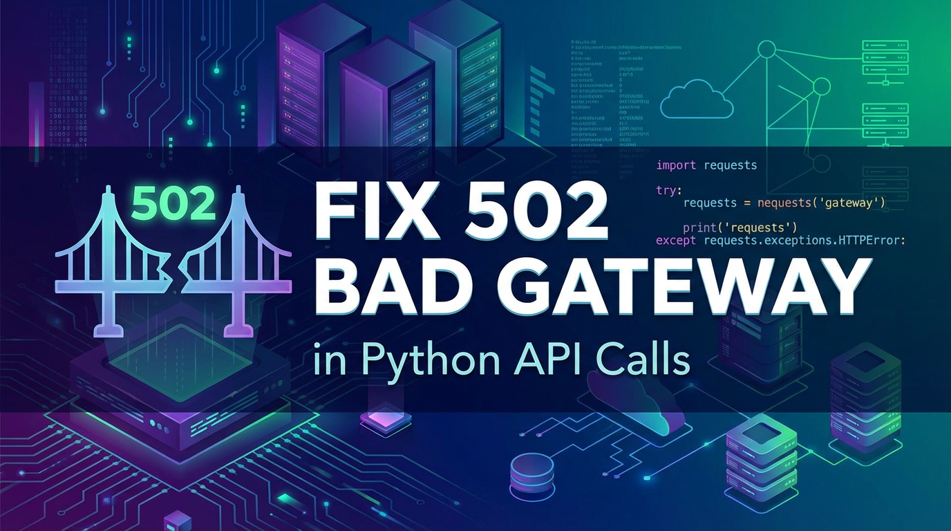 Fix 502 Bad Gateway in Python API Calls