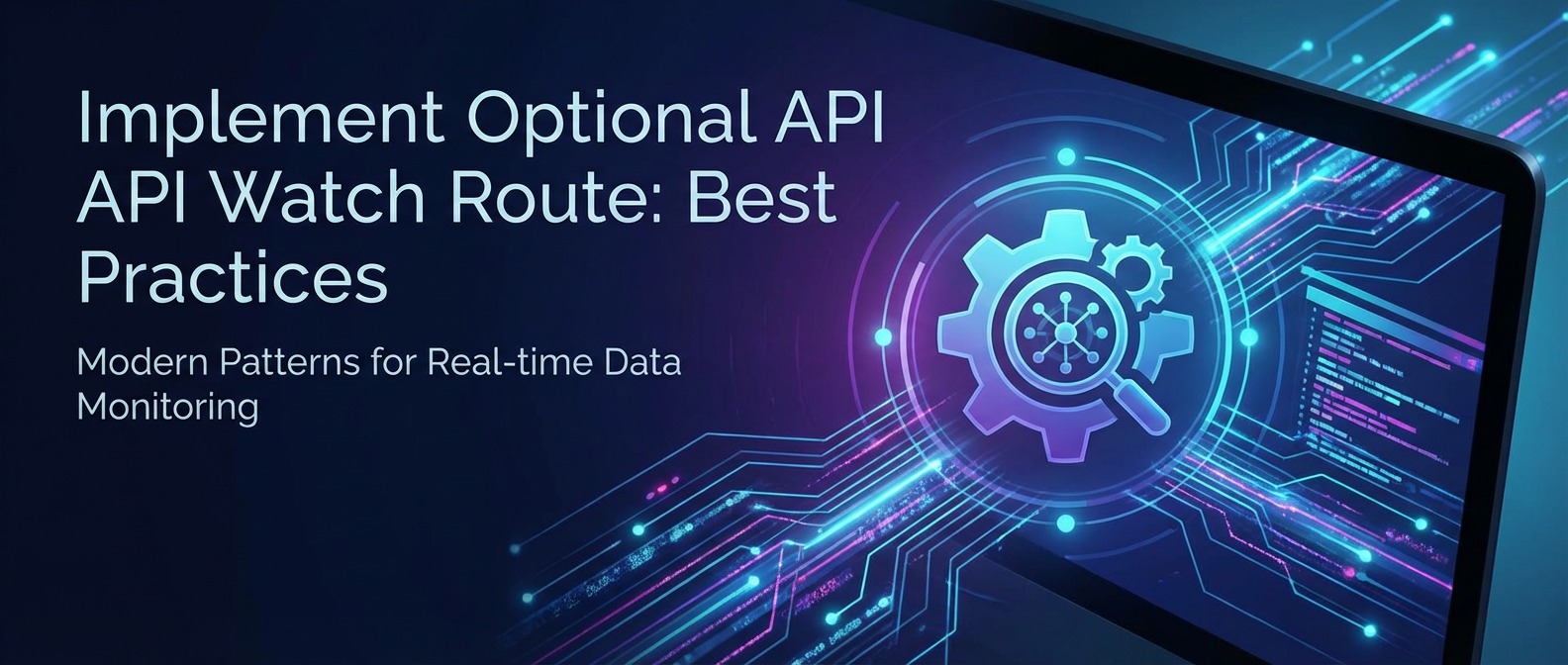 Auto Watch Api Implement Optional API Watch Route: Best Practices