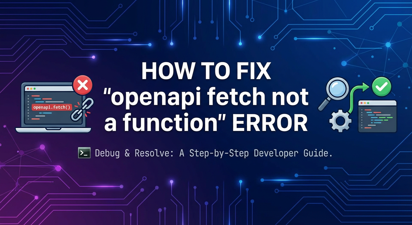 How to Fix "openapi fetch not a function" Error