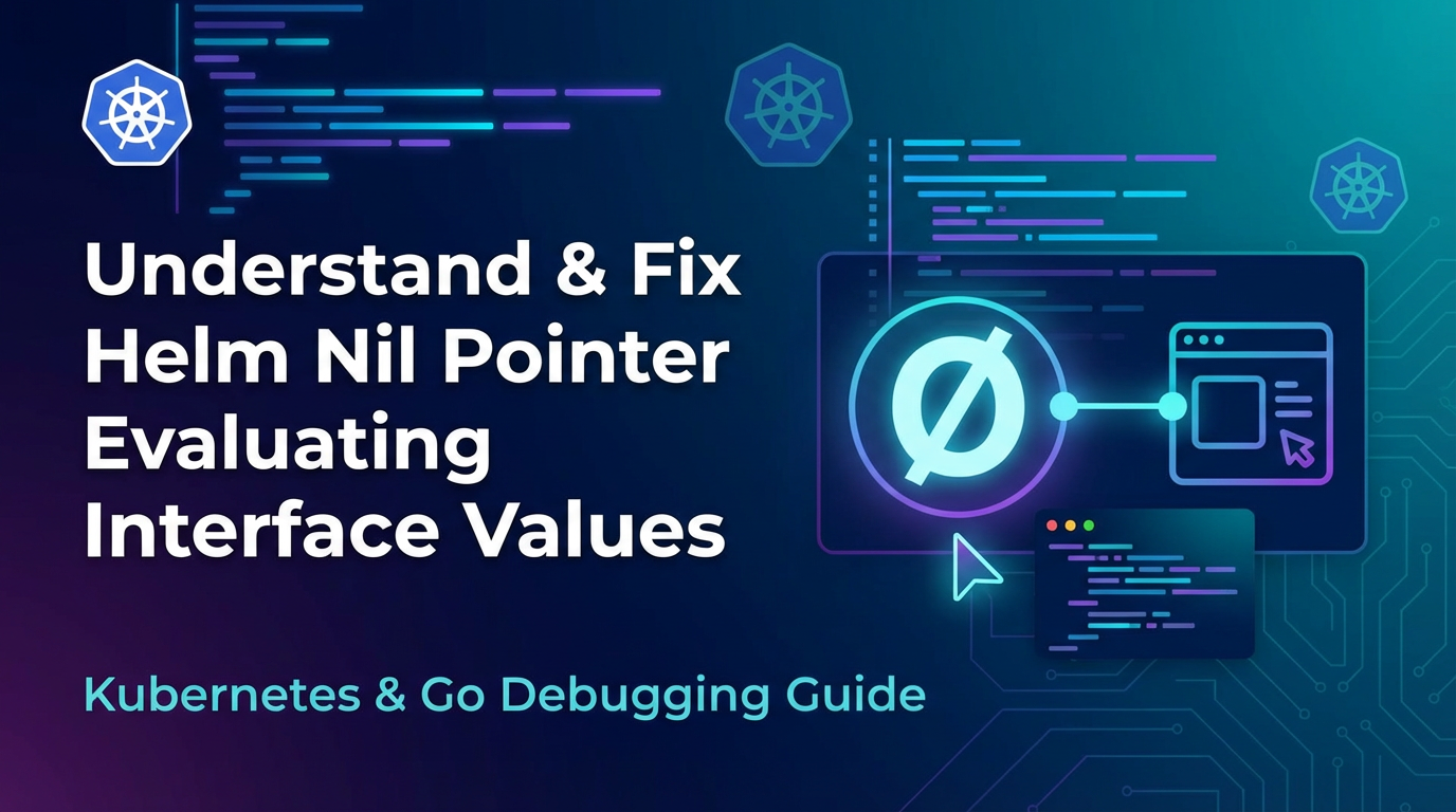 Understand & Fix Helm Nil Pointer Evaluating Interface Values