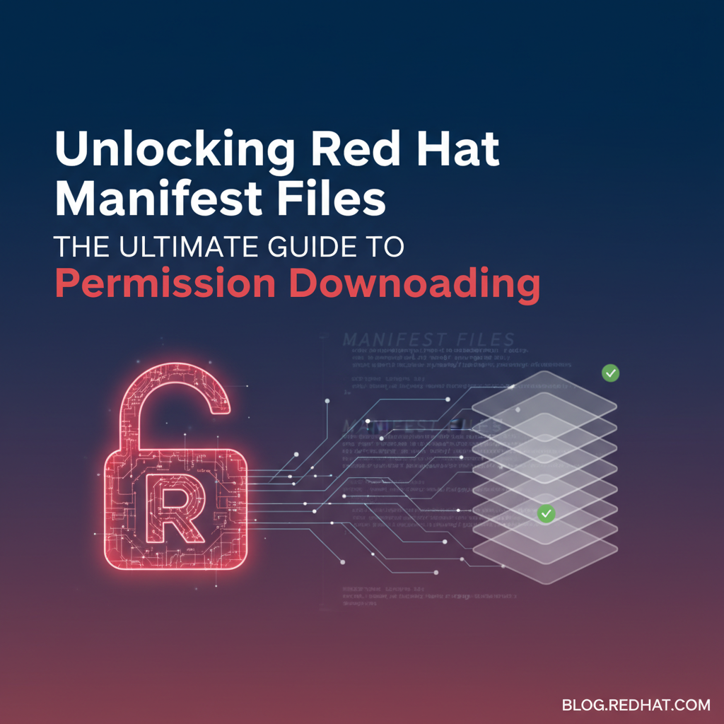 Unlocking Red Hat Manifest Files: The Ultimate Guide to Permission Downloading