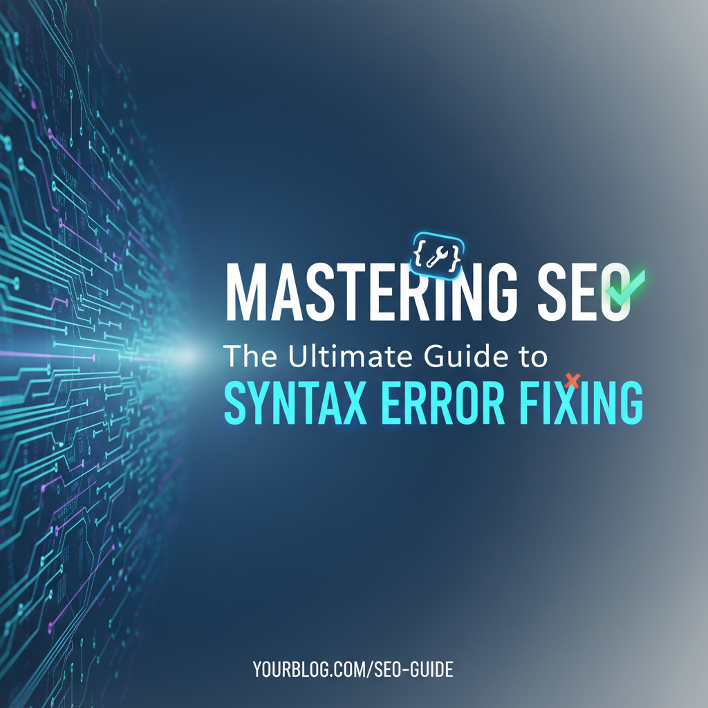 Mastering SEO: The Ultimate Guide to Syntax Error Fixing