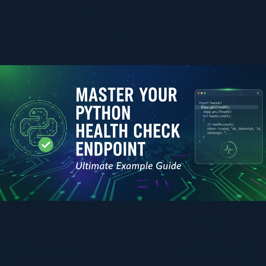 Master Your Python Health Check Endpoint: Ultimate Example Guide