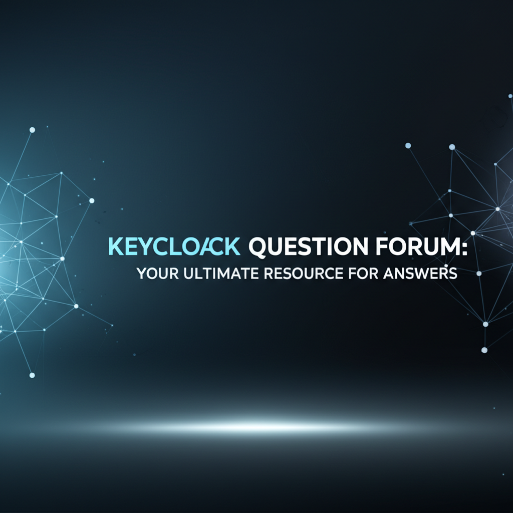 Keycloak Question Forum: Your Ultimate Resource for Answers