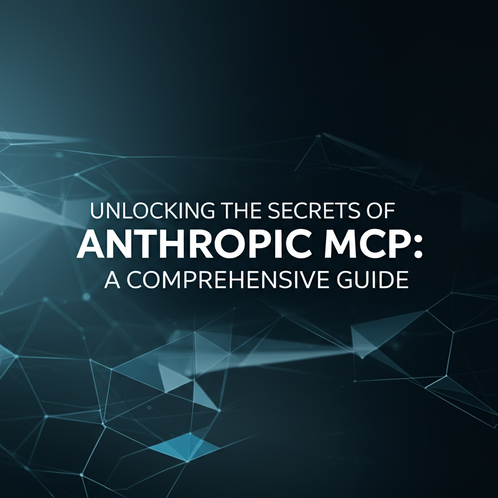 Unlocking the Secrets of Anthropic MCP: A Comprehensive Guide
