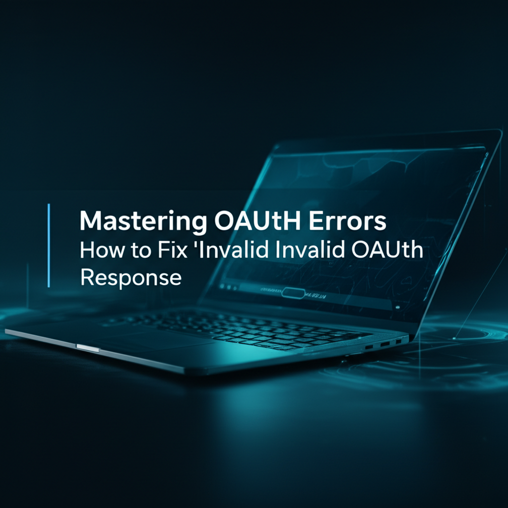Mastering OAuth Errors: How to Fix 'Invalid OAuth Response'