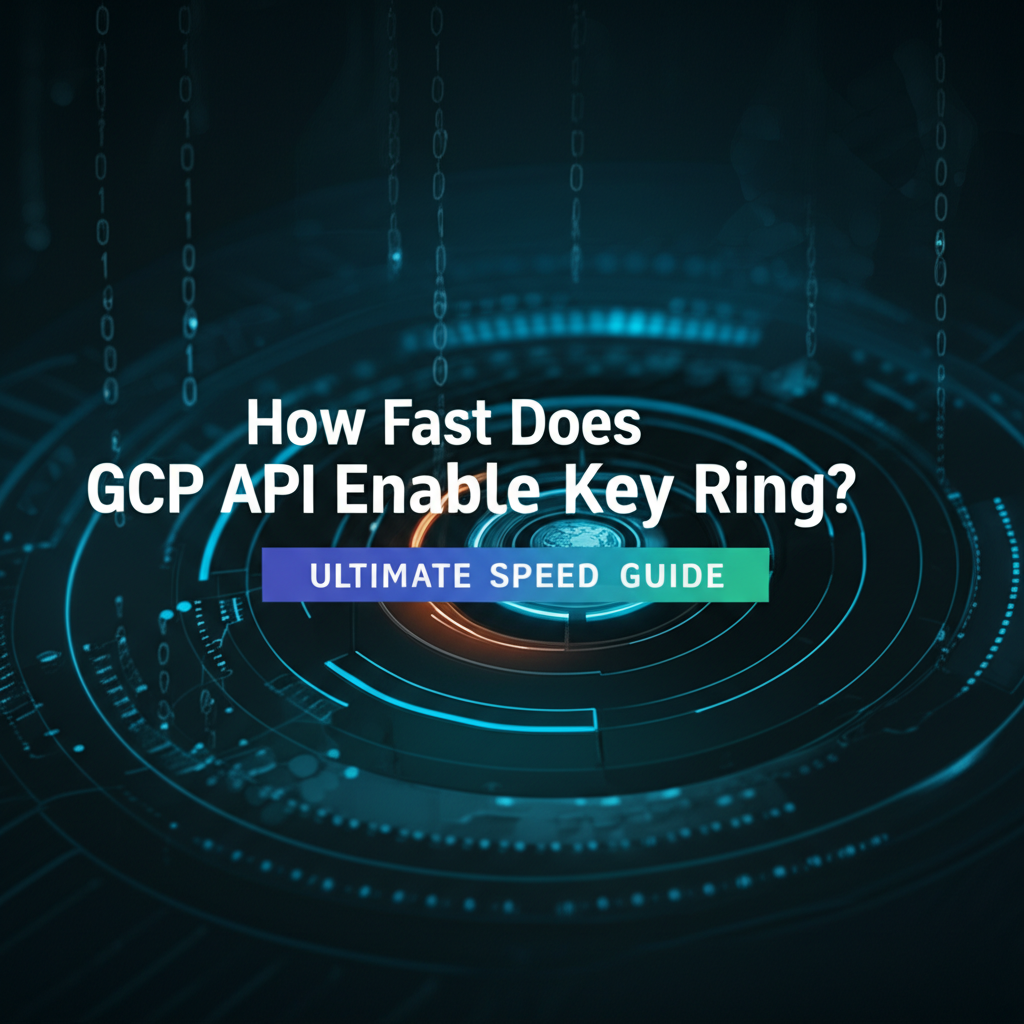 How Fast Does GCP API Enable Key Ring? Ultimate Speed Guide