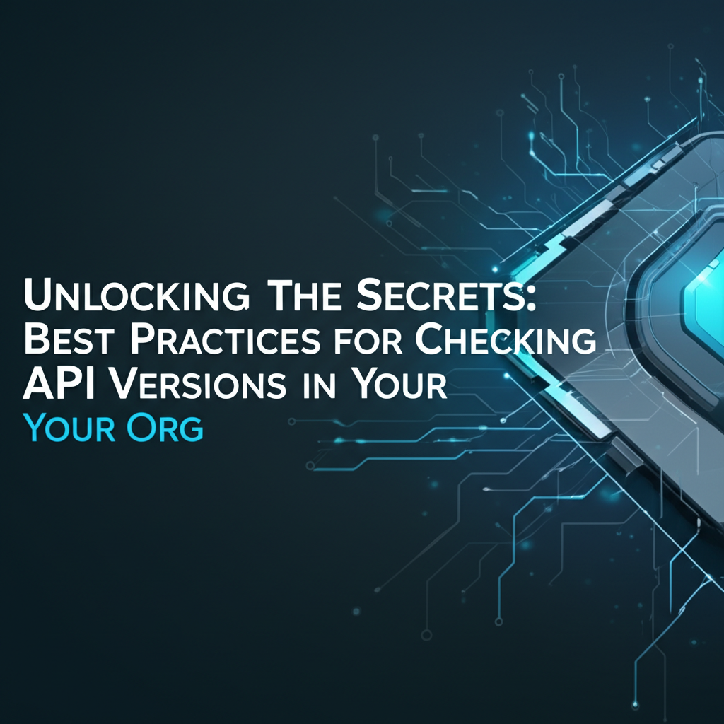 Unlocking the Secrets: Best Practices for Checking API Versions in Your Org