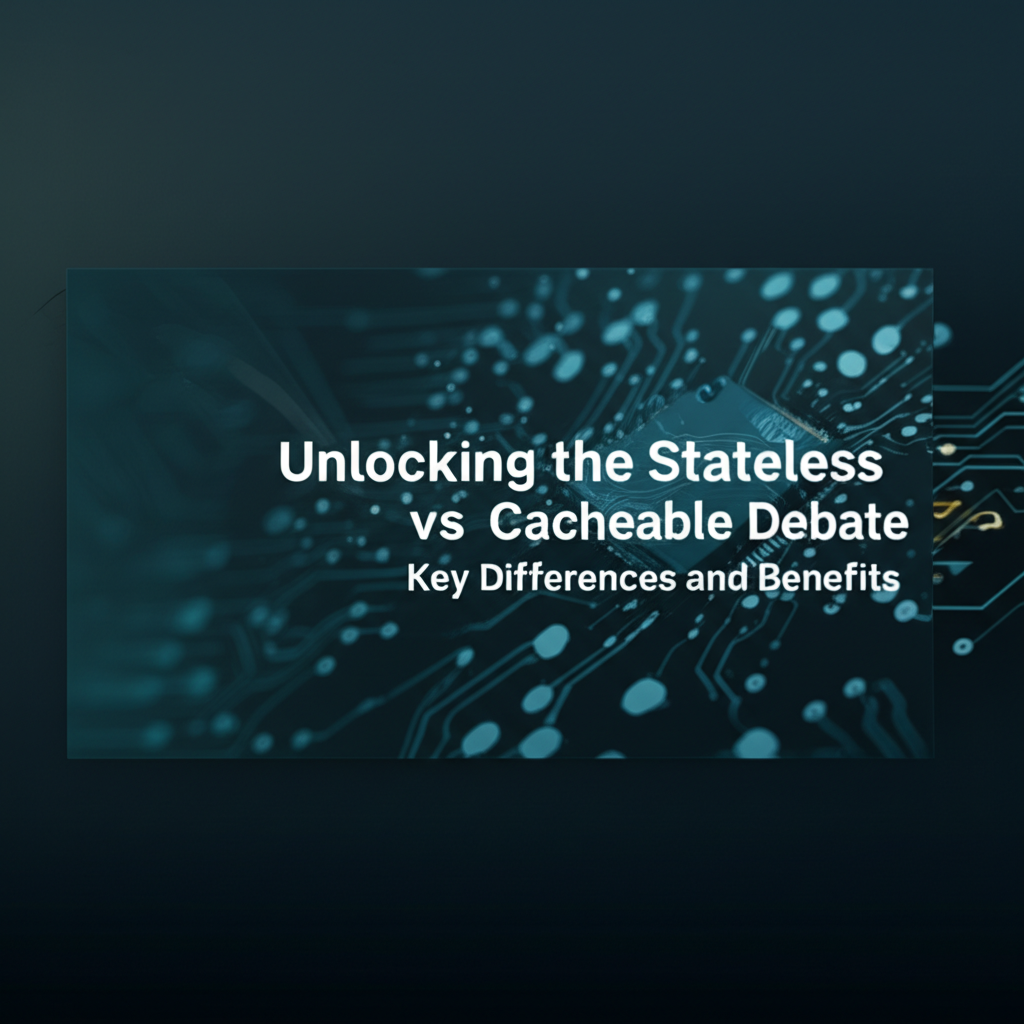 Unlocking the Stateless vs Cacheable Debate: Key Differences and Benefits