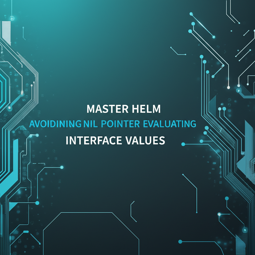 Master Helm: AvoidingNil Pointer Evaluating Interface Values