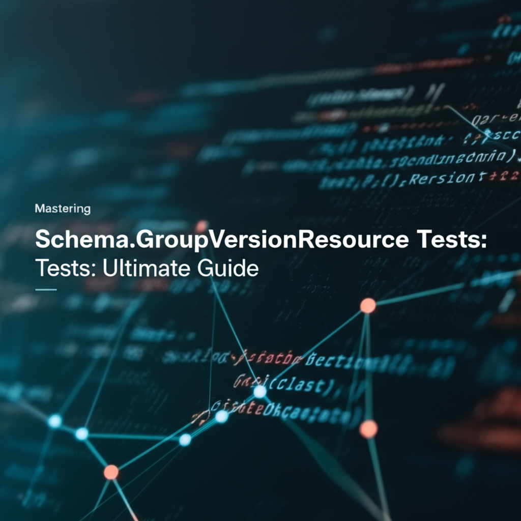 Mastering Schema.GroupVersionResource Tests: Ultimate Guide