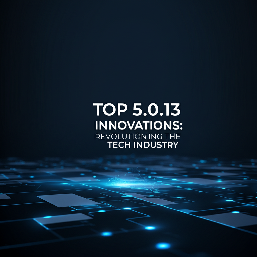 Top 5.0.13 Innovations: Revolutionizing the Tech Industry