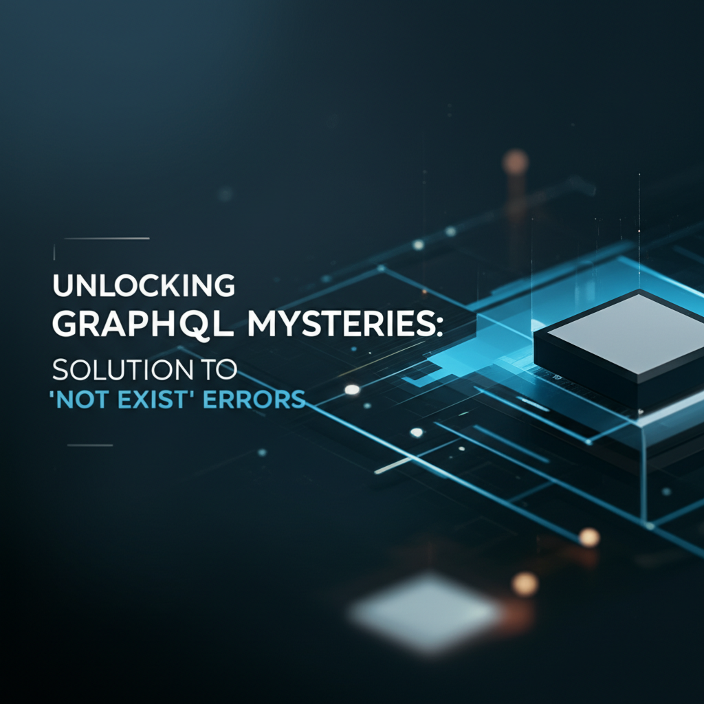 Unlocking GraphQL Mysteries: Solutions to "Not Exist" Errors