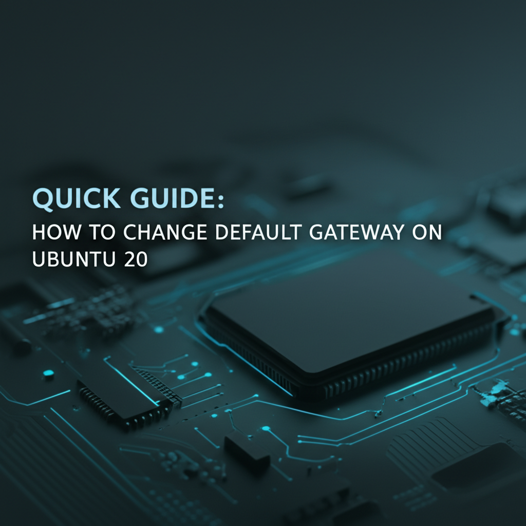 Quick Guide: How to Change Default Gateway on Ubuntu 20