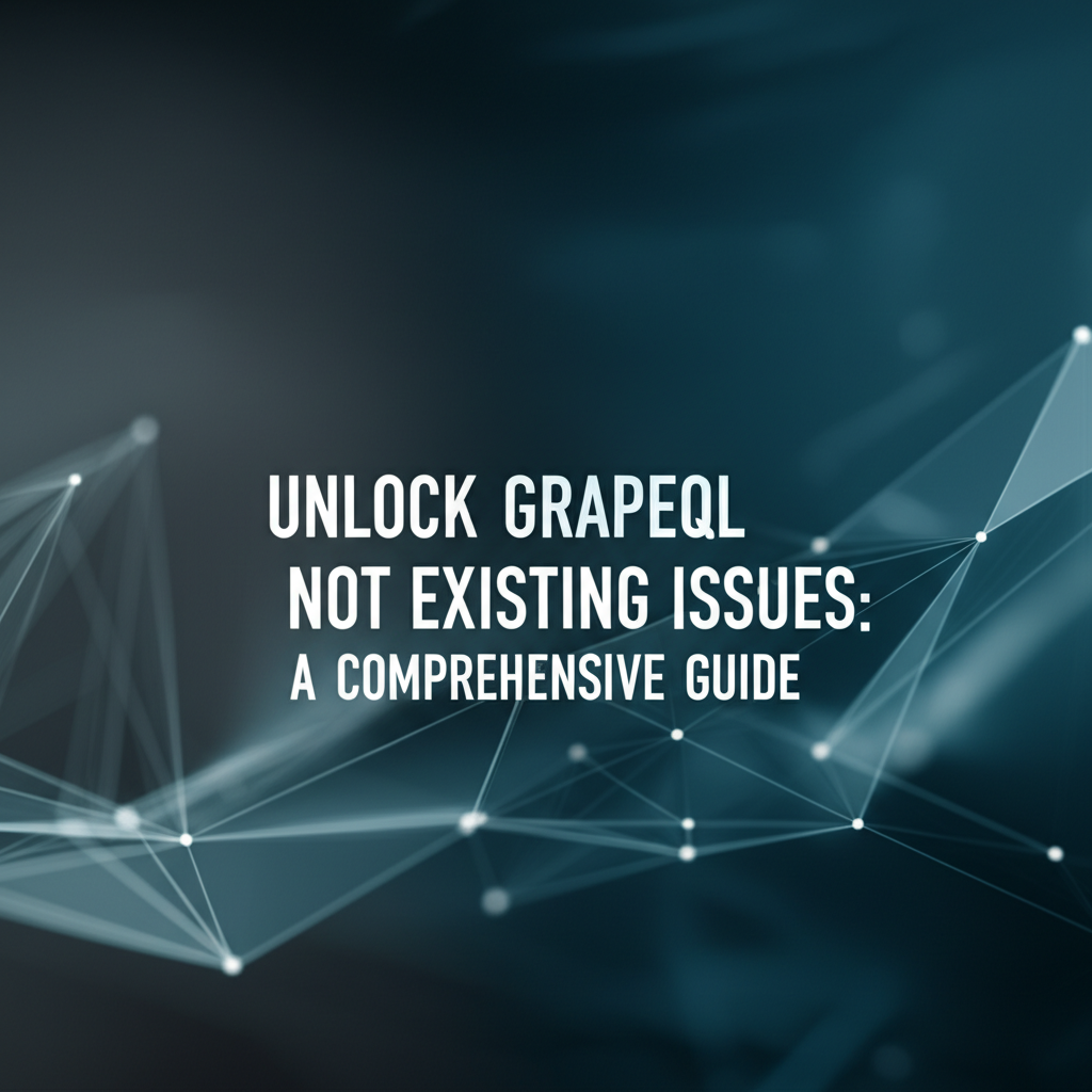 Unlock GraphQL Not Existing Issues: A Comprehensive Guide
