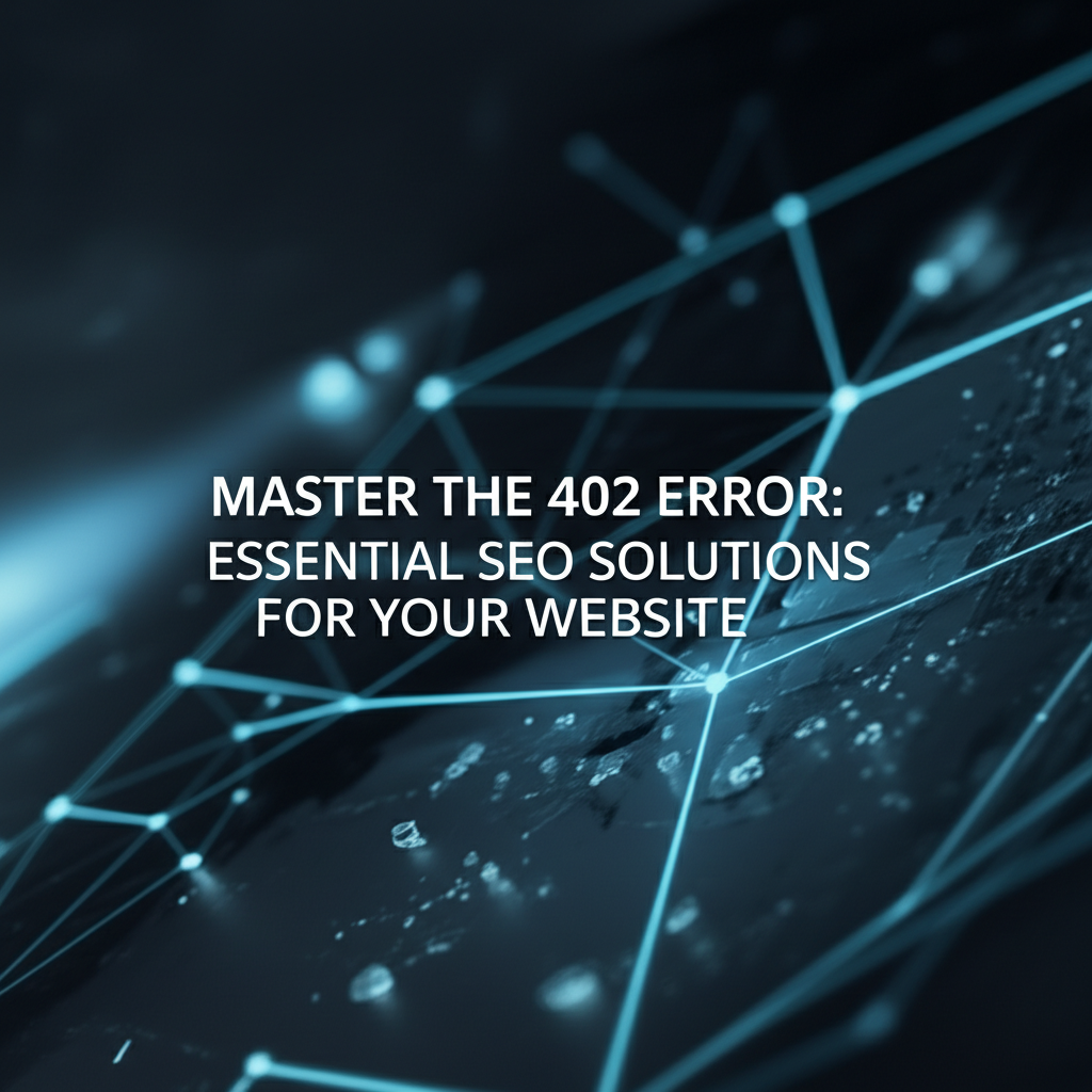 Master the 402 Error: Essential SEO Solutions for Your Website