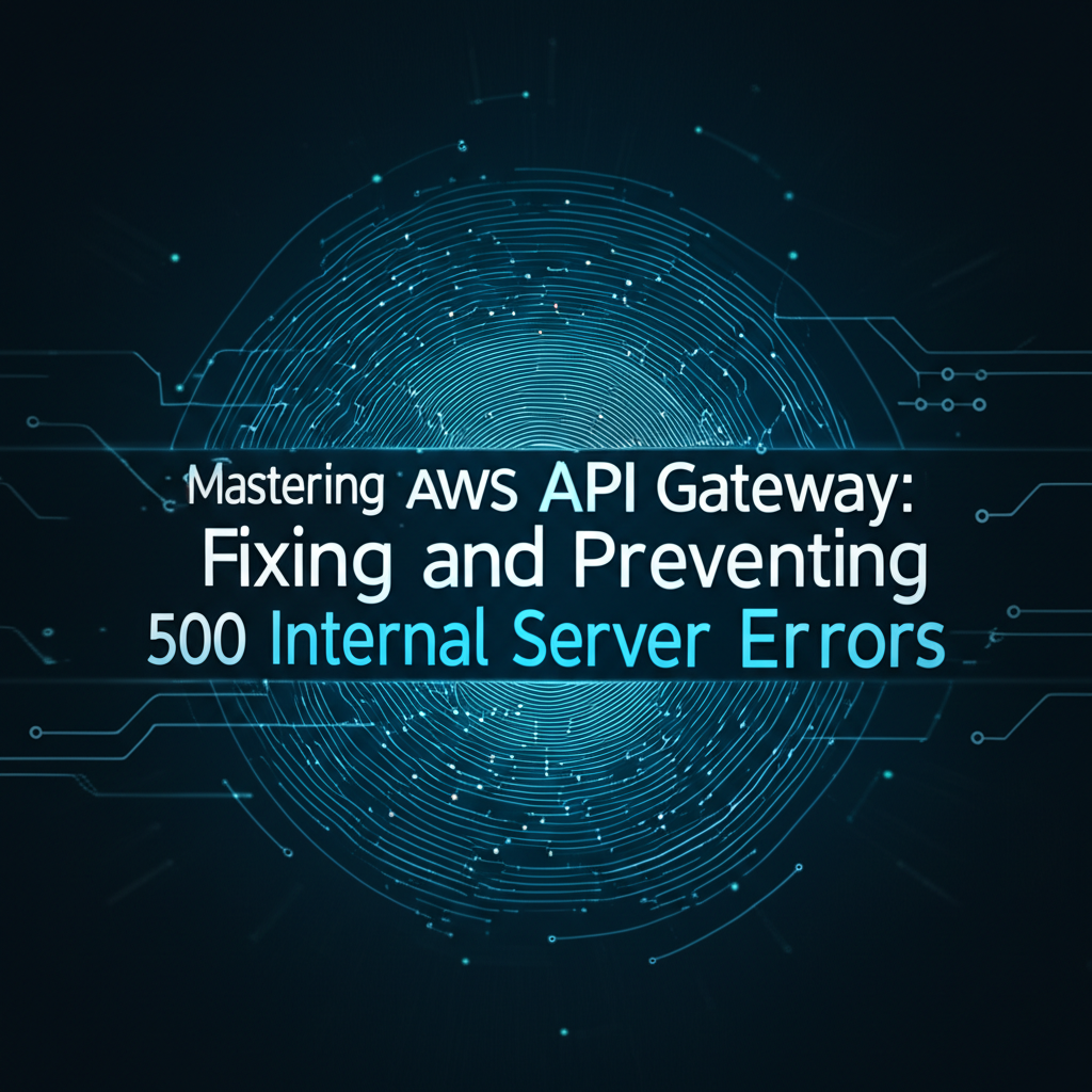 Mastering AWS API Gateway: Fixing and Preventing 500 Internal Server Errors