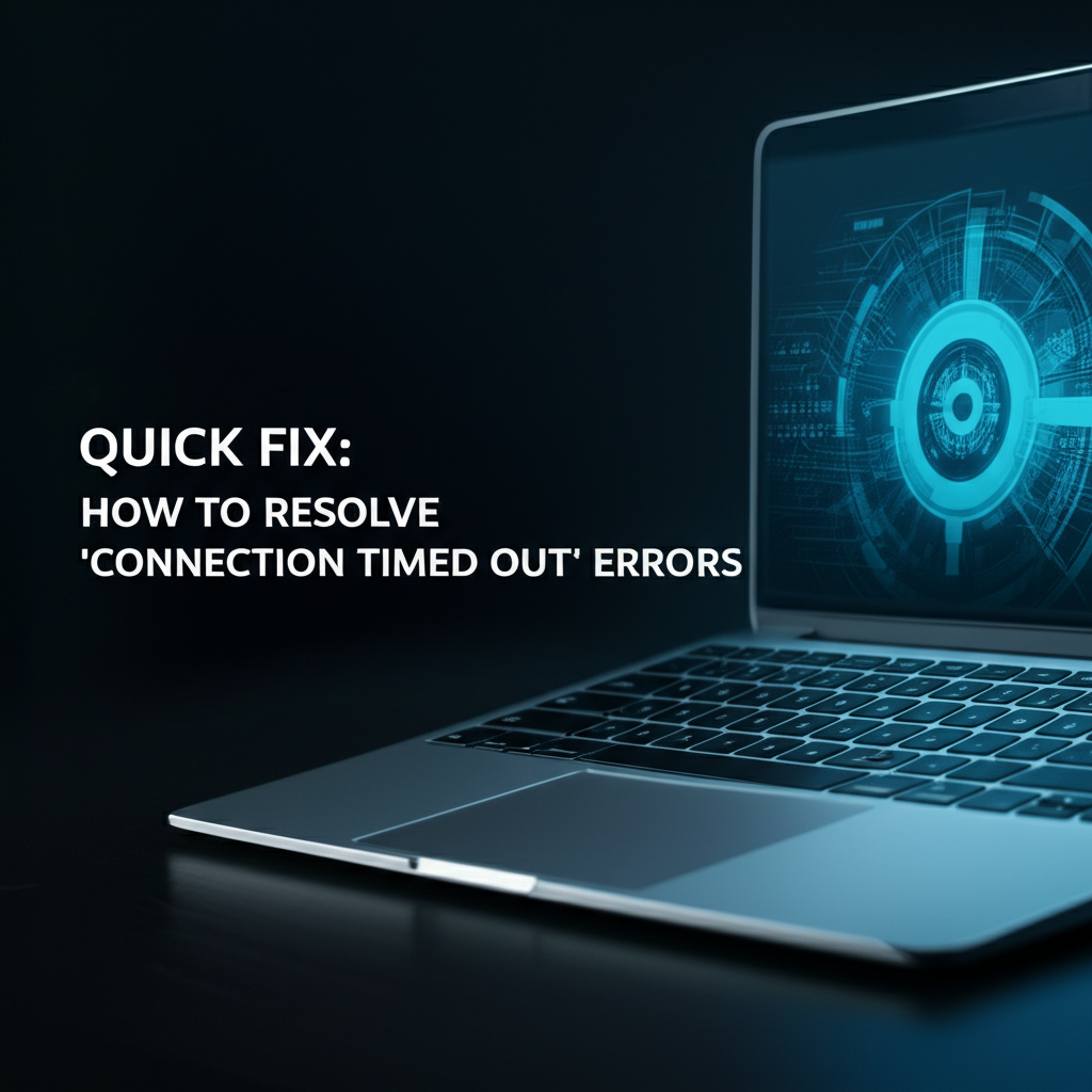 Quick Fix: How to Resolve 'Connection Timed Out' Errors