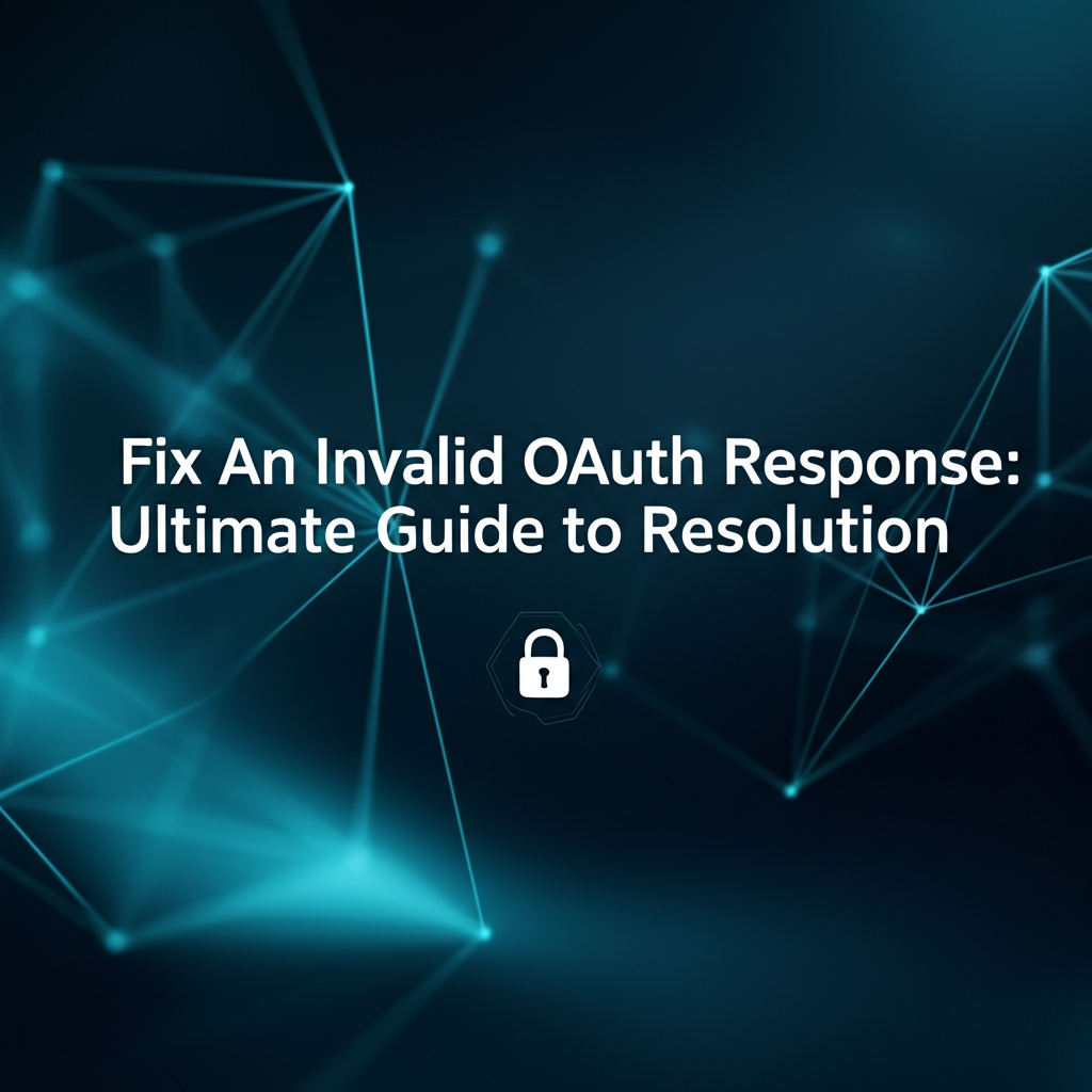 Fix An Invalid OAuth Response: Ultimate Guide to Resolution