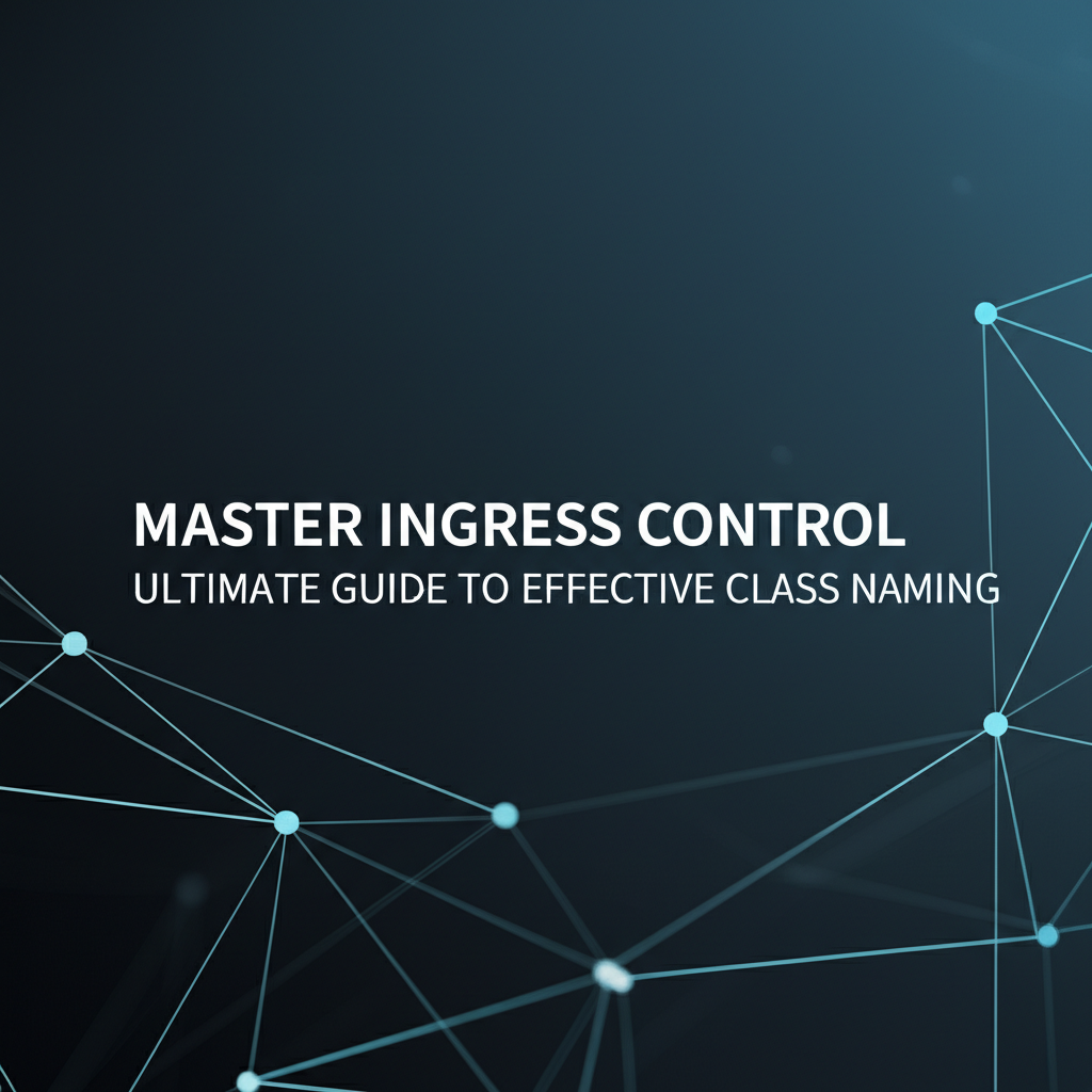 Master Ingress Control: Ultimate Guide to Effective Class Naming