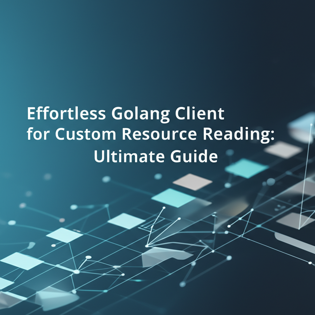 Effortless Golang Client for Custom Resource Reading: Ultimate Guide