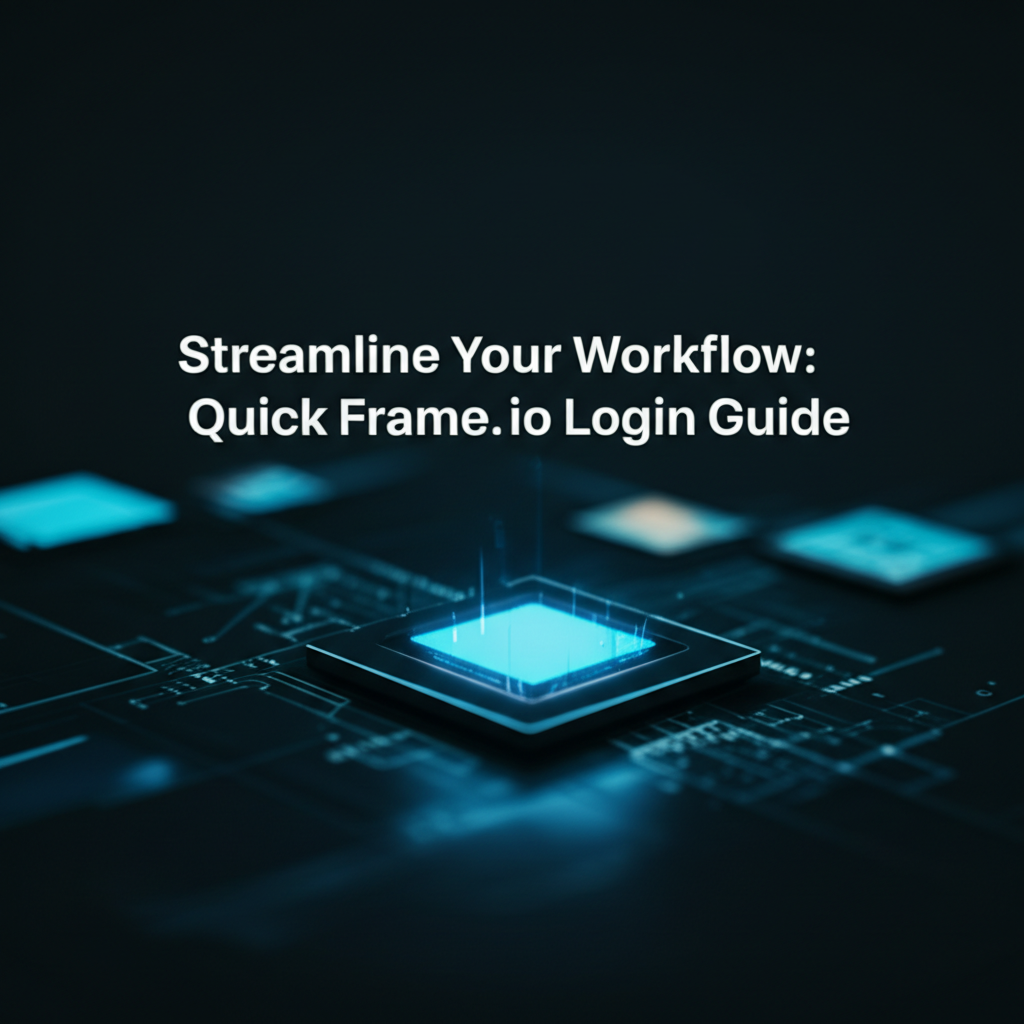 Streamline Your Workflow: Quick Frame.io Login Guide