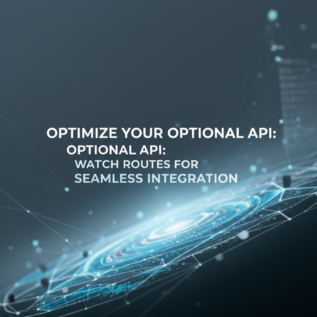Optimize Your Optional API: Watch Routes for Seamless Integration