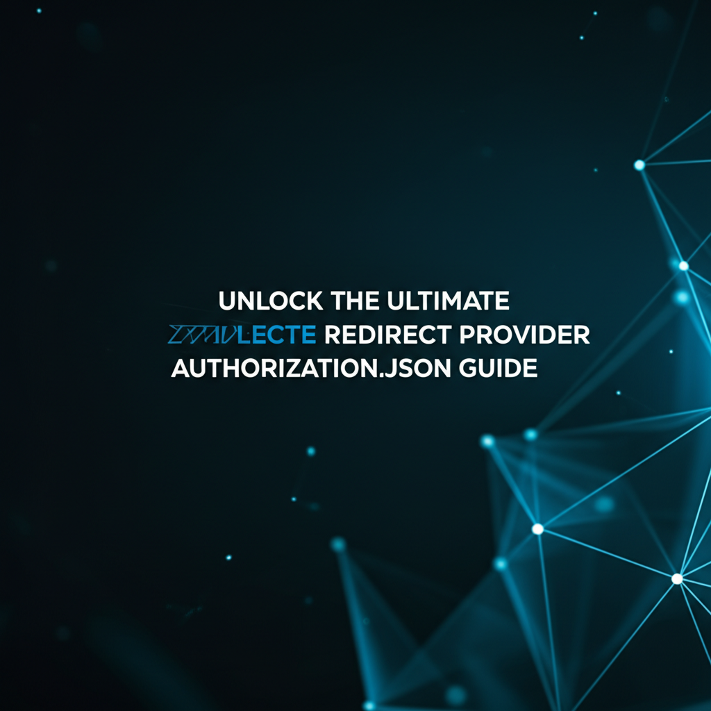 Unlock the Ultimate Redirect Provider Authorization.json Guide