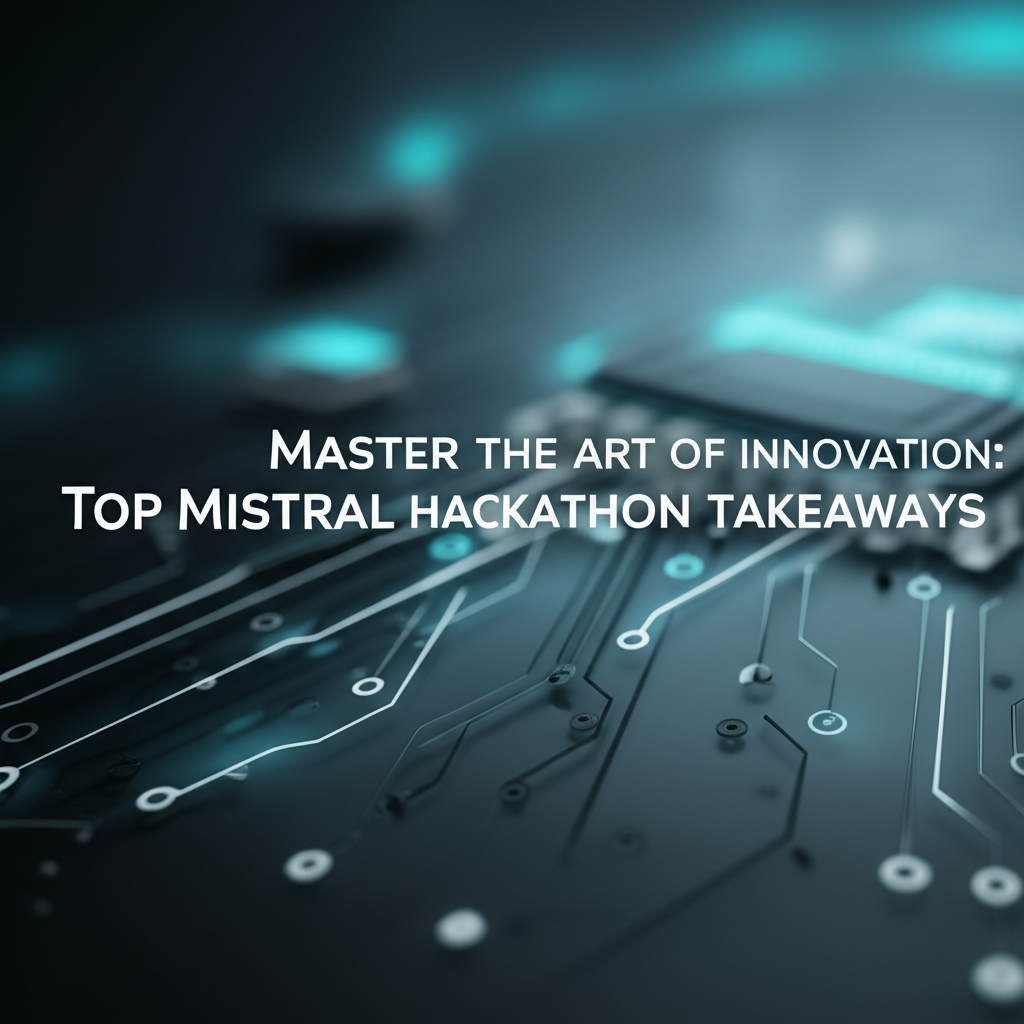Master the Art of Innovation: Top Mistral Hackathon Takeaways