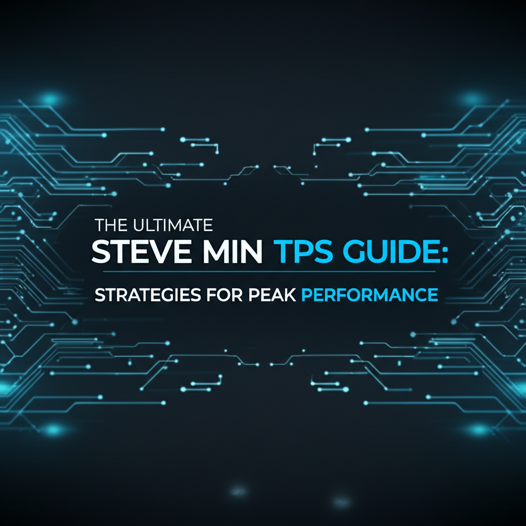 The Ultimate Steve Min TPS Guide: Strategies for Peak Performance