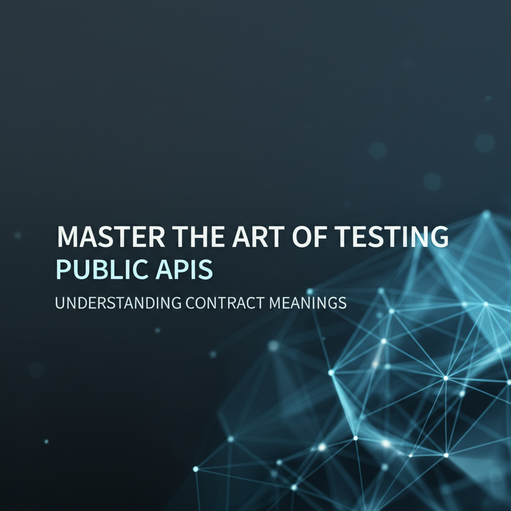 Master the Art of Testing Public APIs: Understanding Contract Meanings
