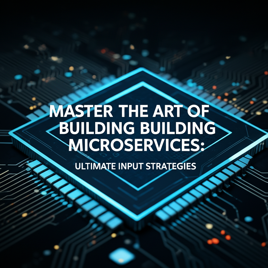 Master the Art of Building Microservices: Ultimate Input Strategies