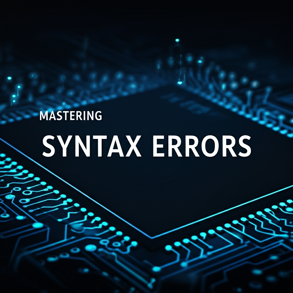 Mastering Syntax Errors: A Comprehensive Guide