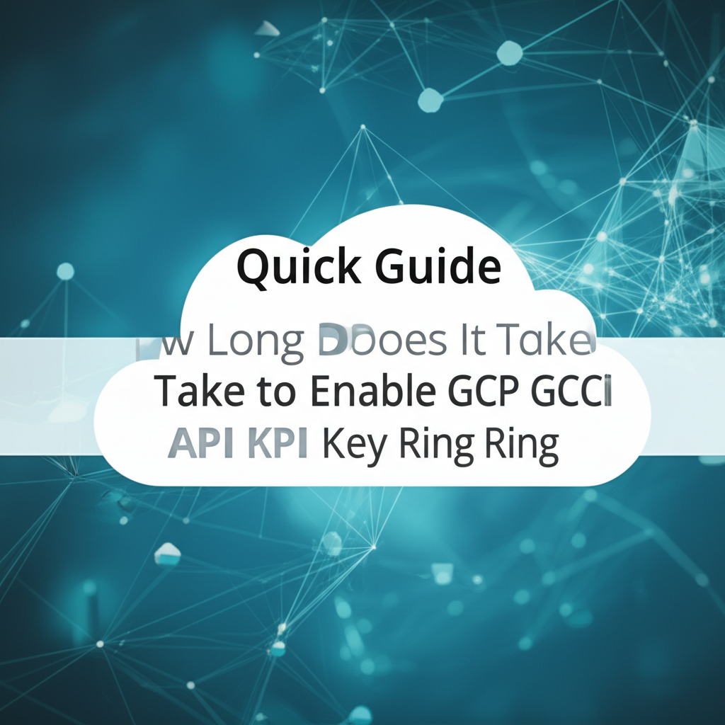 Quick Guide: How Long Does It Take to Enable GCP API Key Ring?