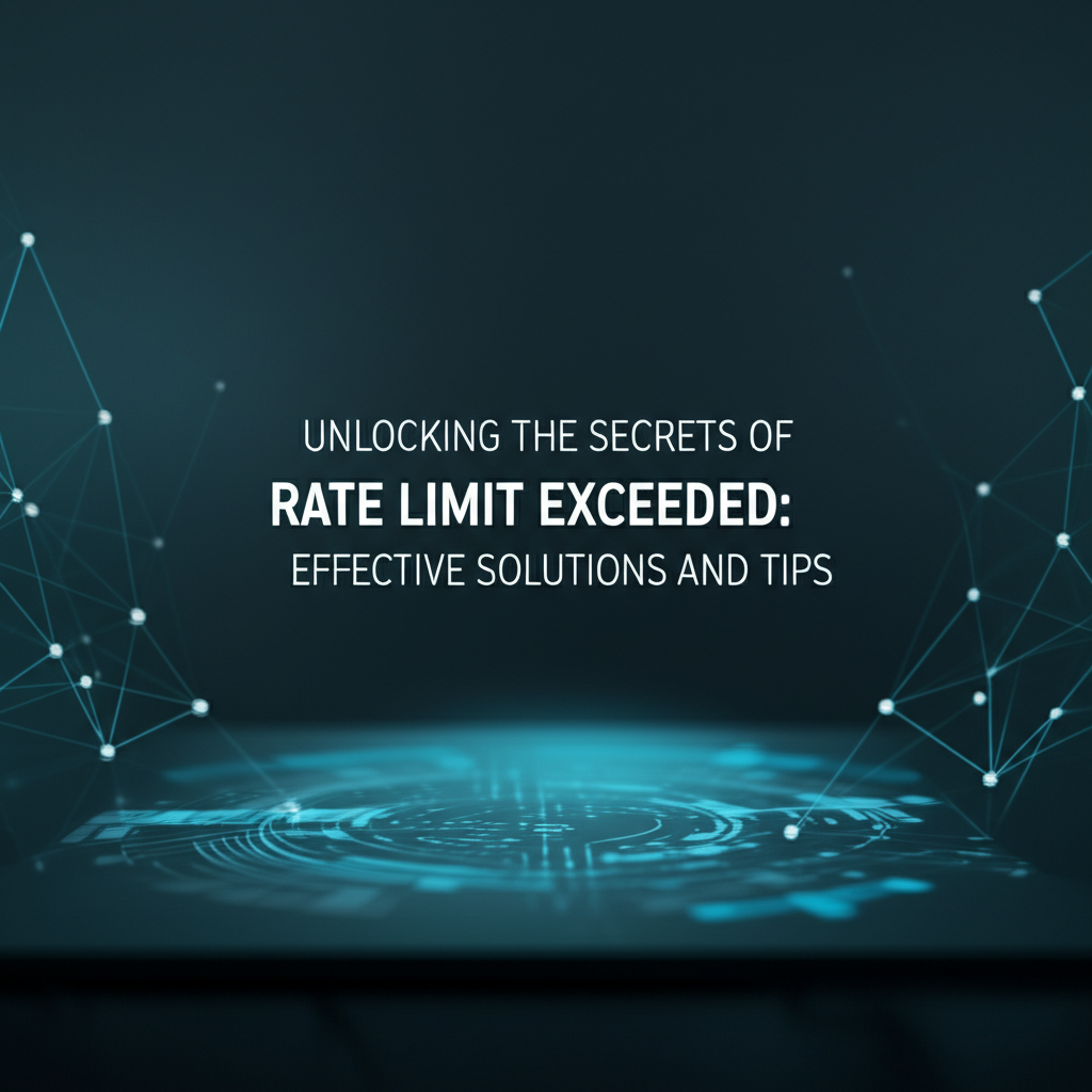 Unlocking the Secrets of Rate Limit Exceeded: Effective Solutions and Tips