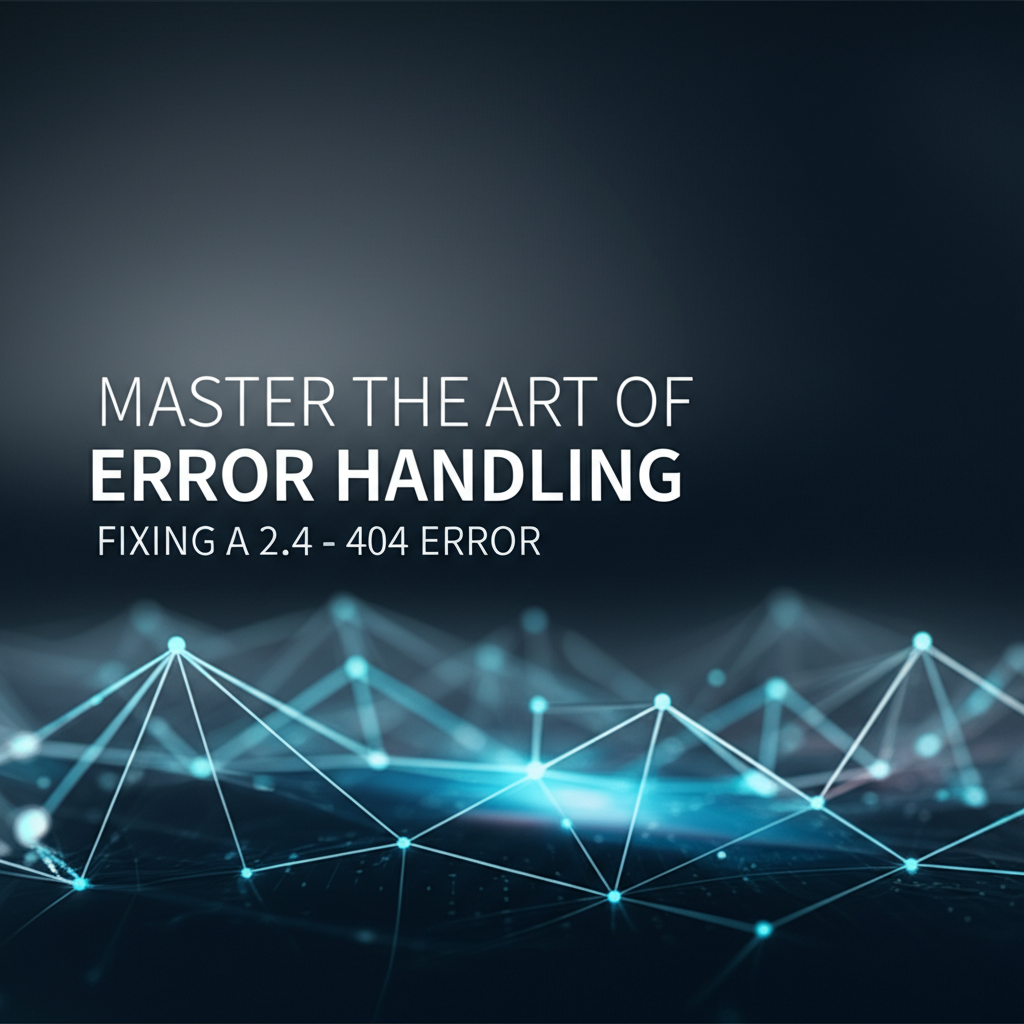 Master the Art of Error Handling: Fixing a 2.4 - 404 Error