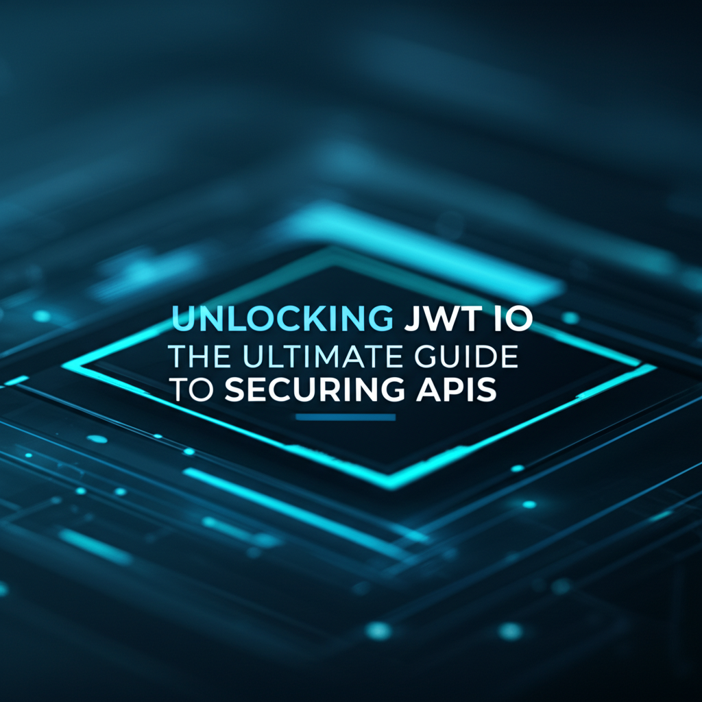 Unlocking JWT IO: The Ultimate Guide to Securing APIs